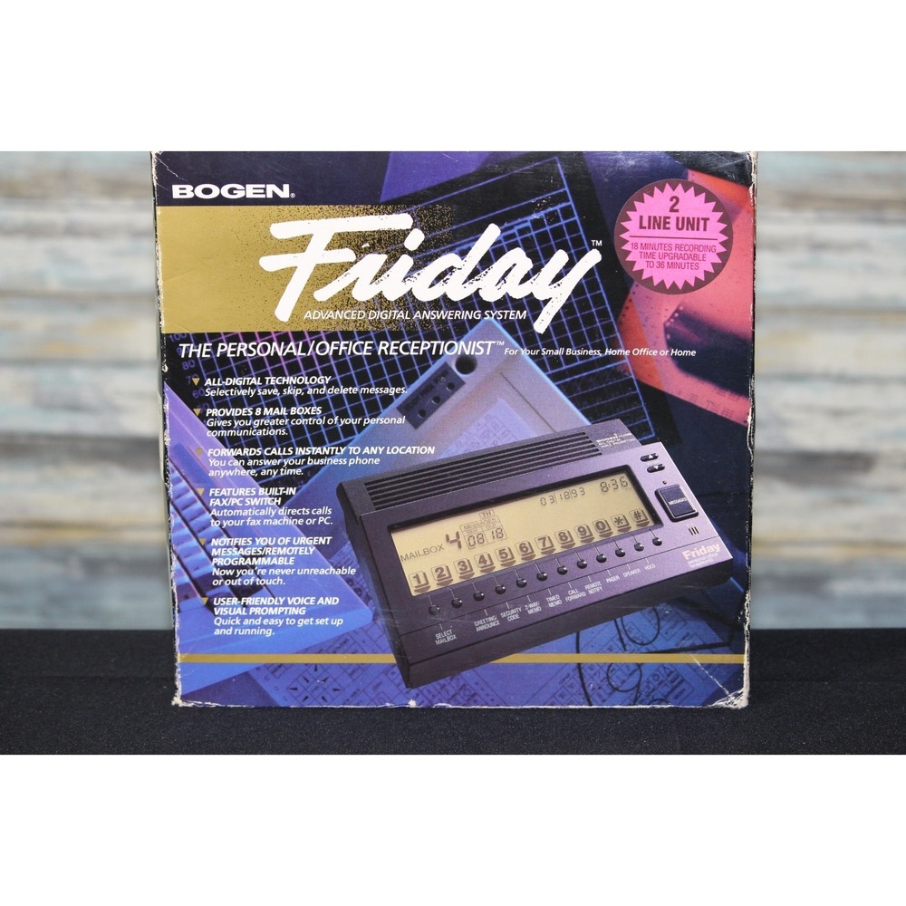 BOGEN Friday Advanced Digital Answering System Machine (FR-2000) In Original Box